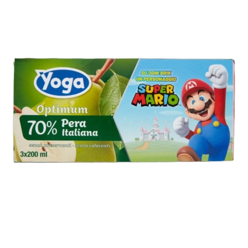 Sok gruszkowy Succo Pera Optimum YOGA (3x200ml) 600ml - widok szczegółowy 2