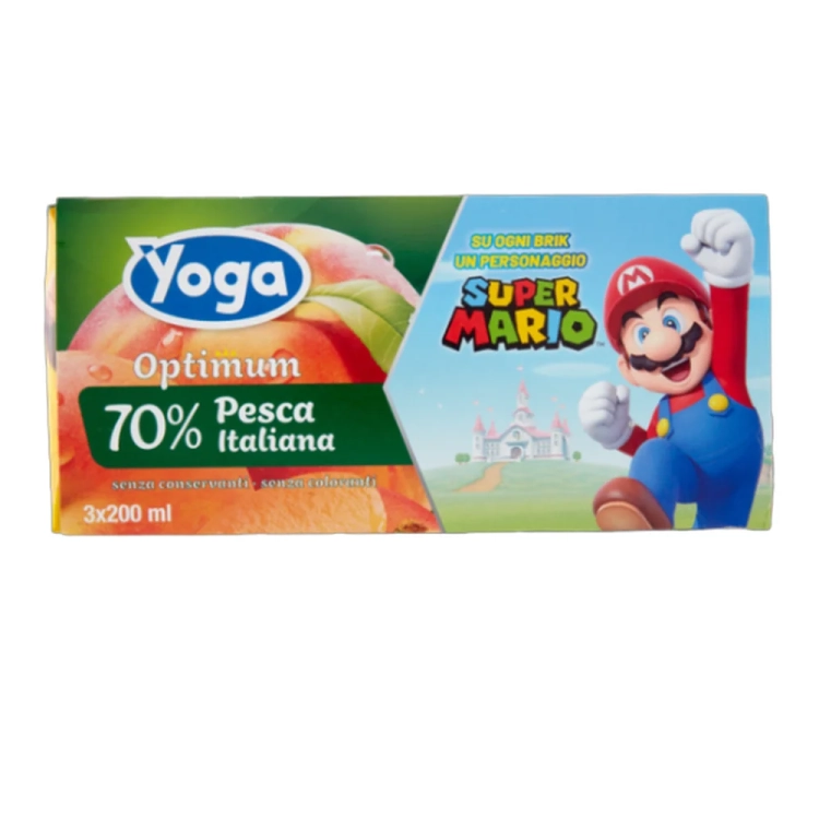 Sok brzoskwiniowy Succo Pesca Optimum YOGA (3x200ml) 600ml - widok szczegółowy 2