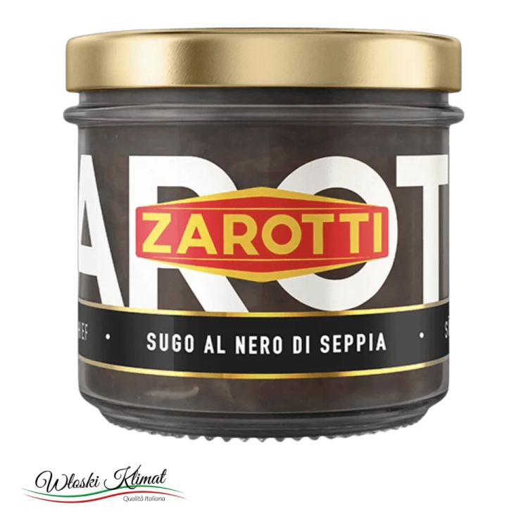 Sos z mątwy Zarotti Nero di sepia 110 g - widok z przodu / opakowanie