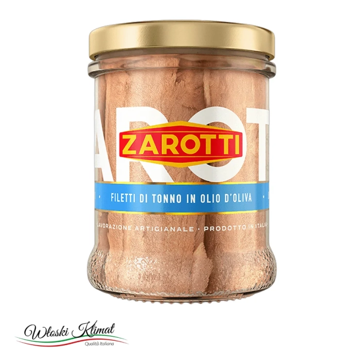 Tuńczyk w filetach ZAROTTI 200g - widok z przodu / opakowanie