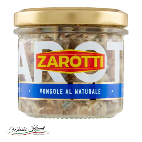 Vongole w zalewie własnej ZAROTTI 110g - widok z przodu / opakowanie