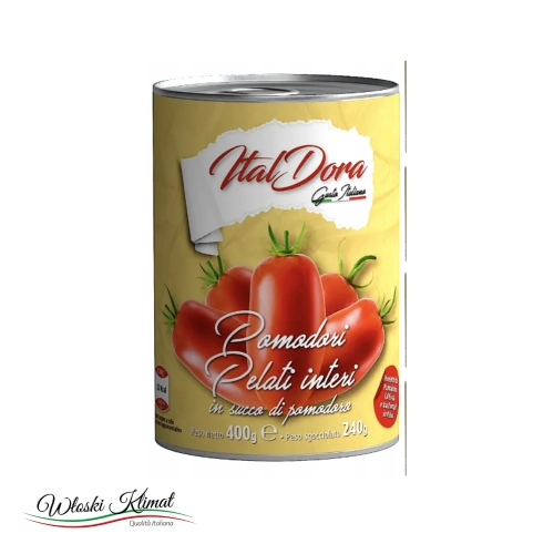 Pomidory Pelati ITAL DORA 24 X 400g - widok z przodu / opakowanie