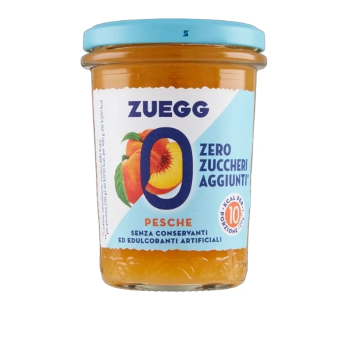 Włoska Konfitura brzoskwiniowa BEZ cukru Pesche ZUEGG 220g - widok szczegółowy 2